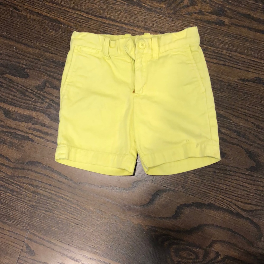 Crewcuts Yellow Shorts Boys Sz 3 100% Cotton